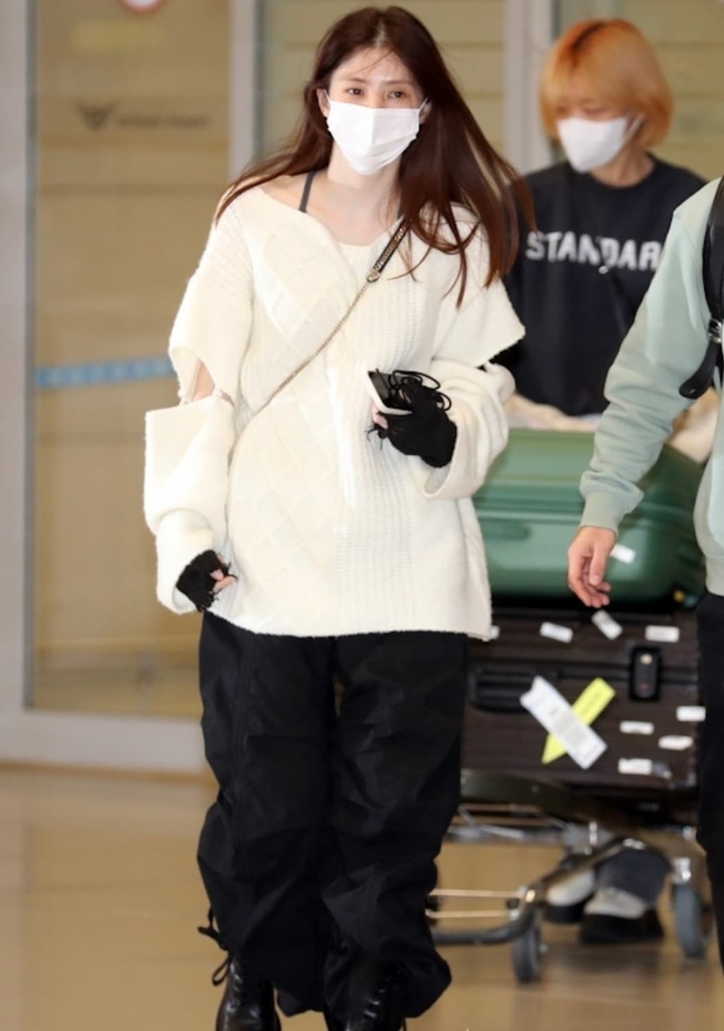 트리밍버드 Sleeve Slit Boat Neck Knit-아이보리 상품이미지1