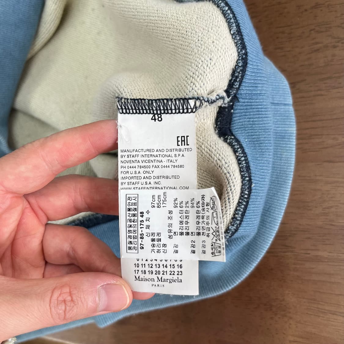 메종마르지엘라 가먼트워싱 스웻셔츠 48 상품이미지4