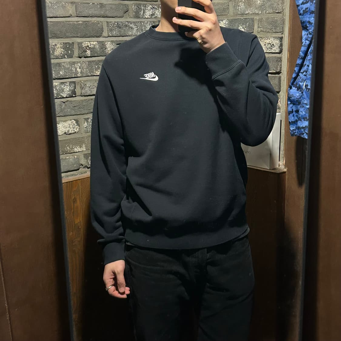 XL) 나이키 스우시 맨투맨 블랙 상품이미지10