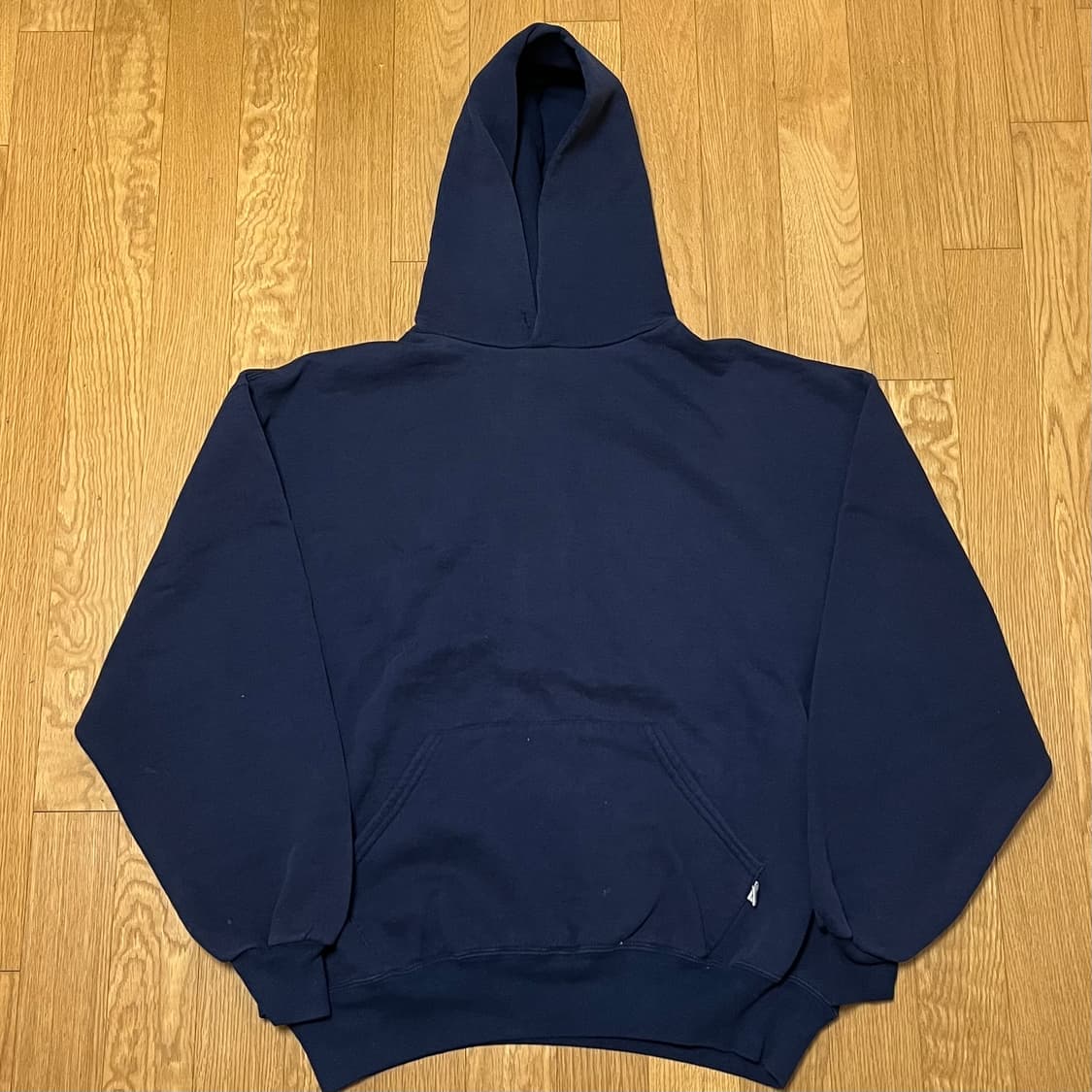 [XL] 90s USA 빈티지 러셀 후드 네이비 상품이미지1