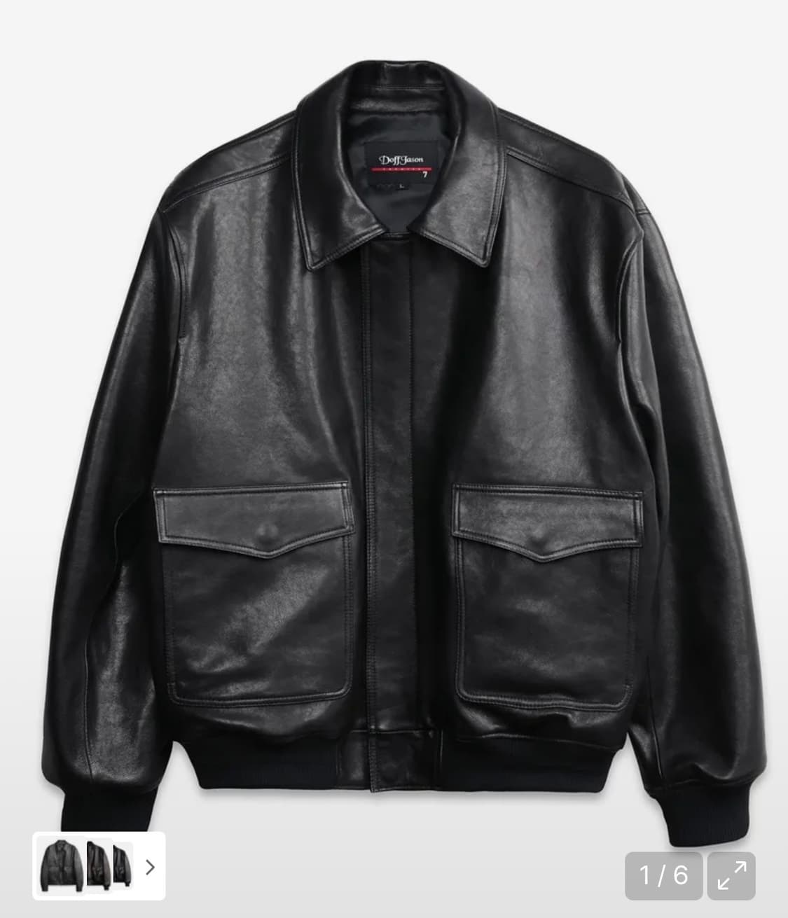 도프제이슨 프리미엄 베지터블 클래식 A-2 자켓 블랙 M사이즈 상품이미지1