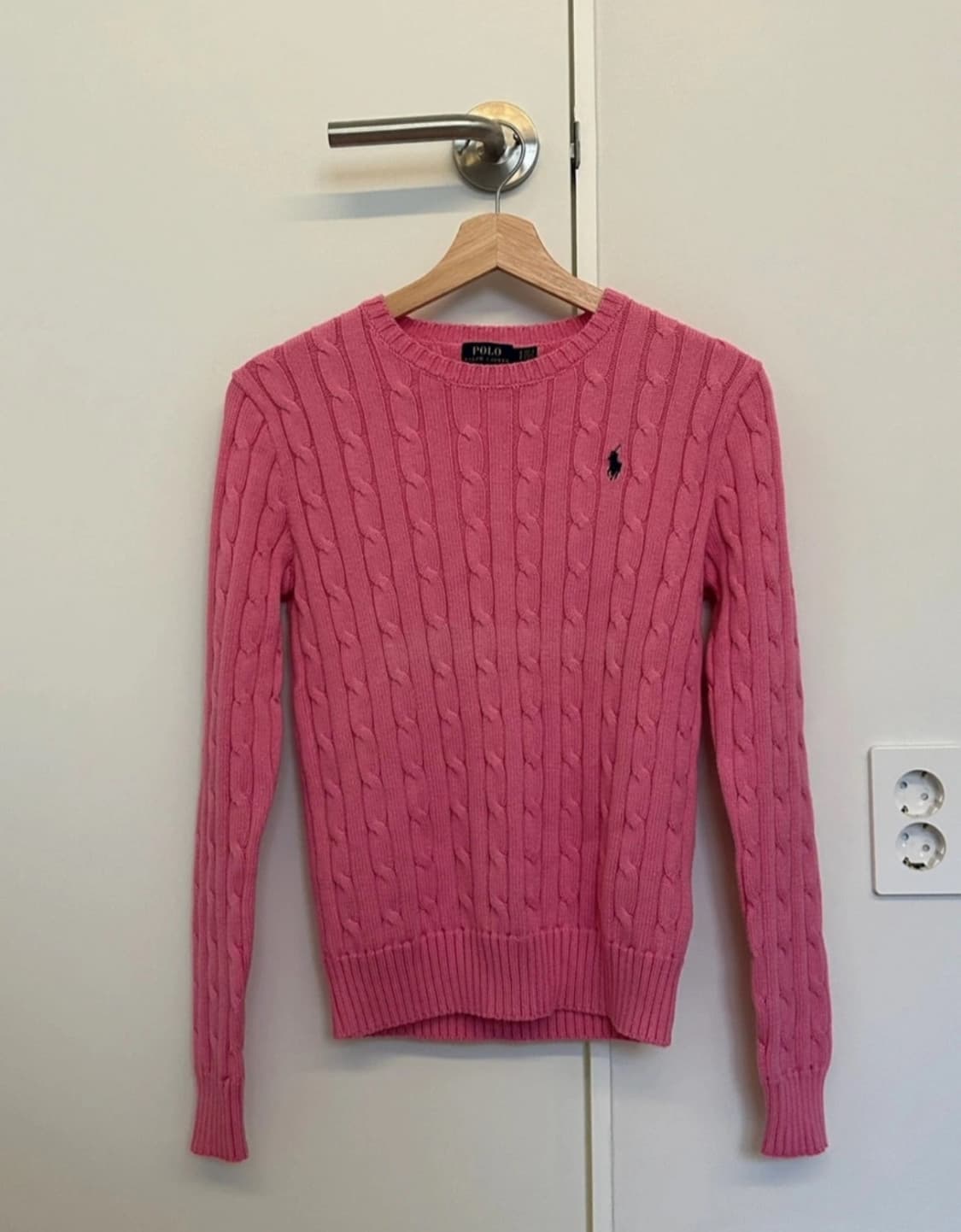 폴로크루넥니트 핑크 상품이미지1