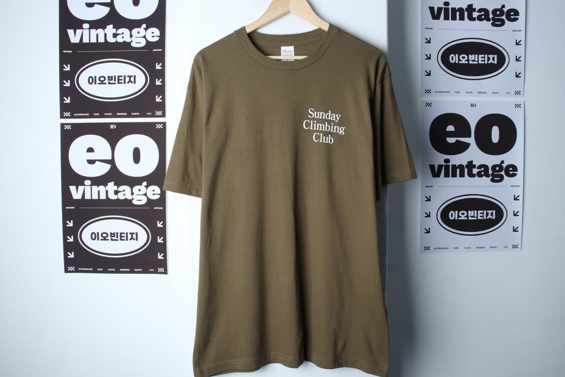 (XL-2XL) 브랜드빈티지 반팔 티셔츠 빅사이즈 카키-H3H33856 상품이미지2