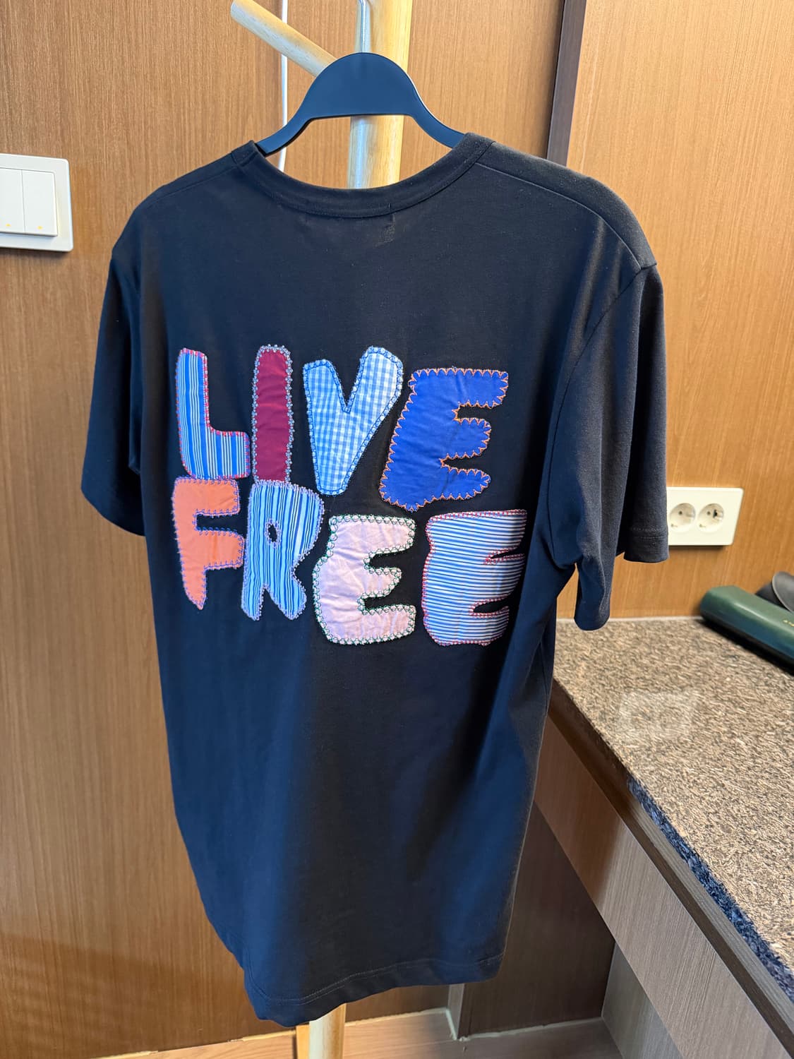 꼼데가르송 패치워크 반팔 L 상품이미지1