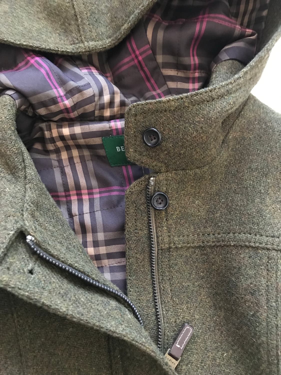 빈폴 카키 누빔 후드 울 자켓 상품이미지9