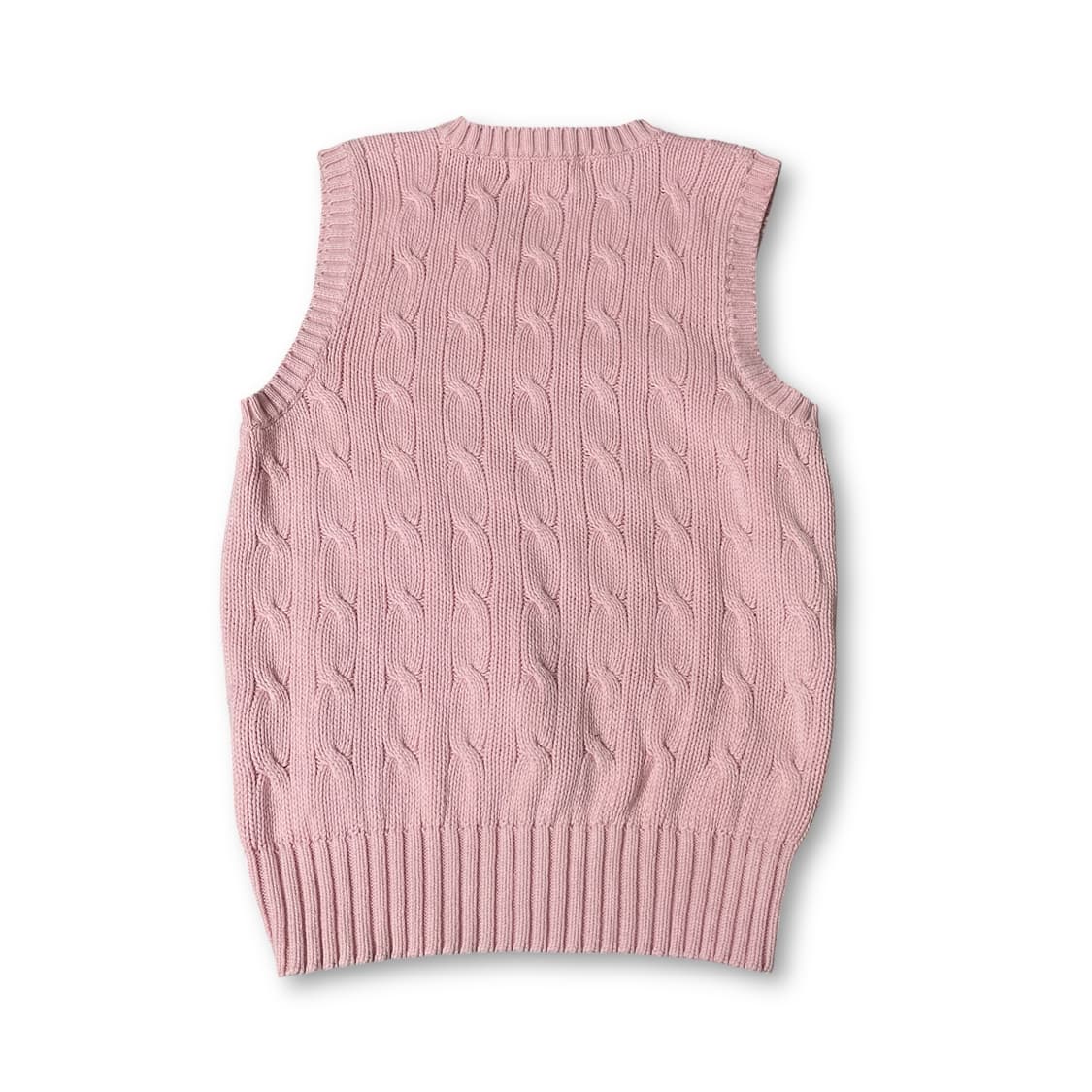 폴로랄프로렌 키즈 블루포니 연핑크 케이블 니트 베스트 60 상품이미지2