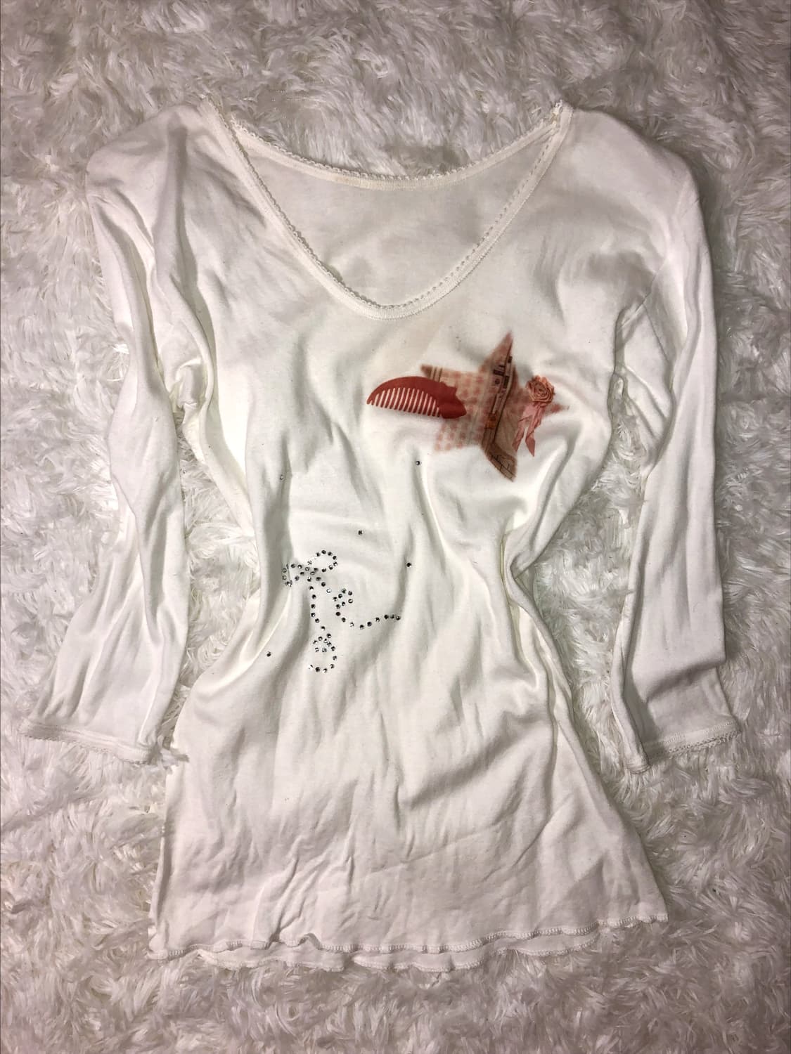 ribbon pink cubic top 상품이미지1