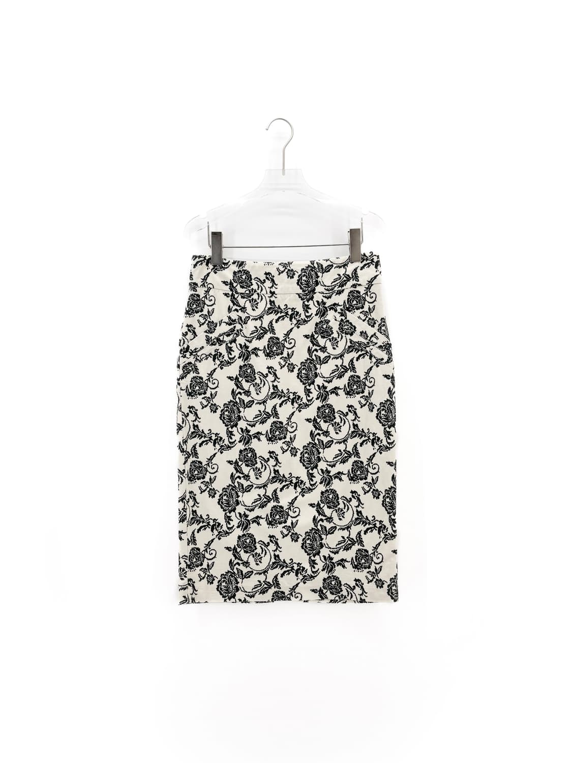 빈티지 이캇 플라워 미디 스커트 상품이미지1