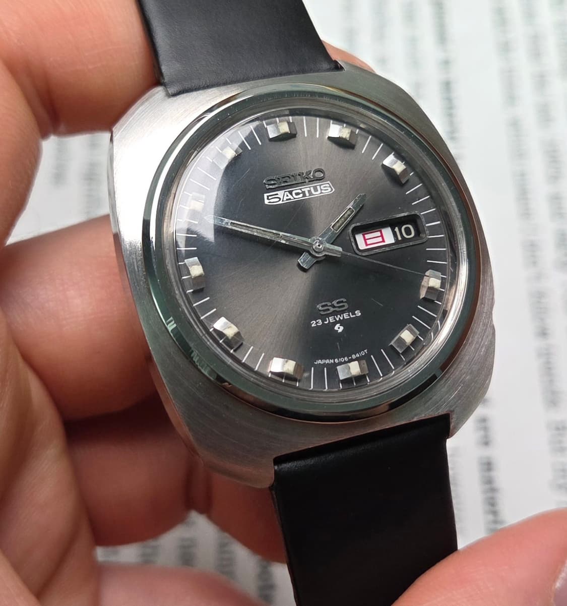 레어] 빈티지 세이코 SS 옥토점보 그레이 희귀모델 한자 데이데이트 
 상품이미지5
