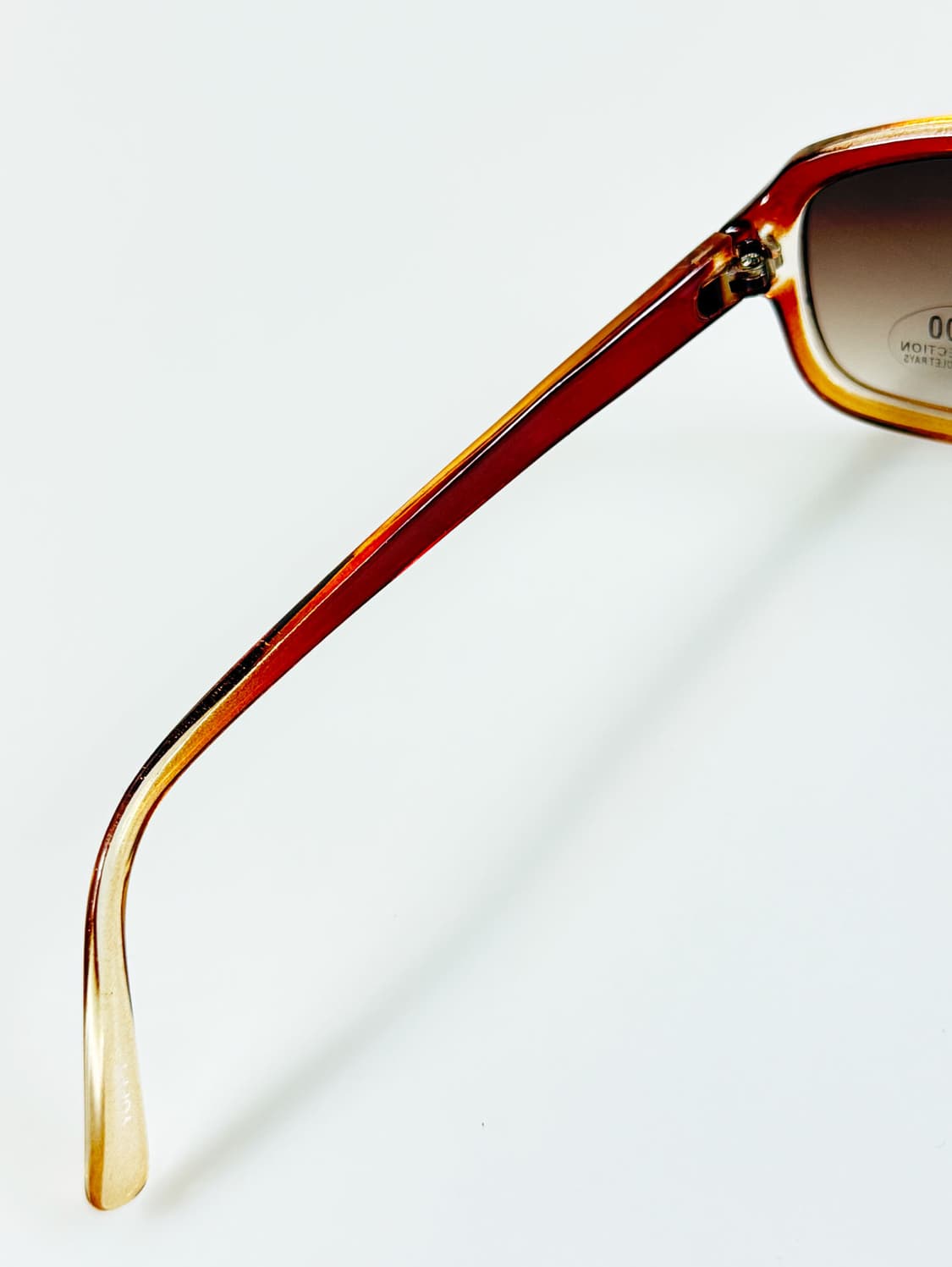 90s YUPPY 브라운 볼드 스퀘어 빈티지 선글라스 상품이미지7