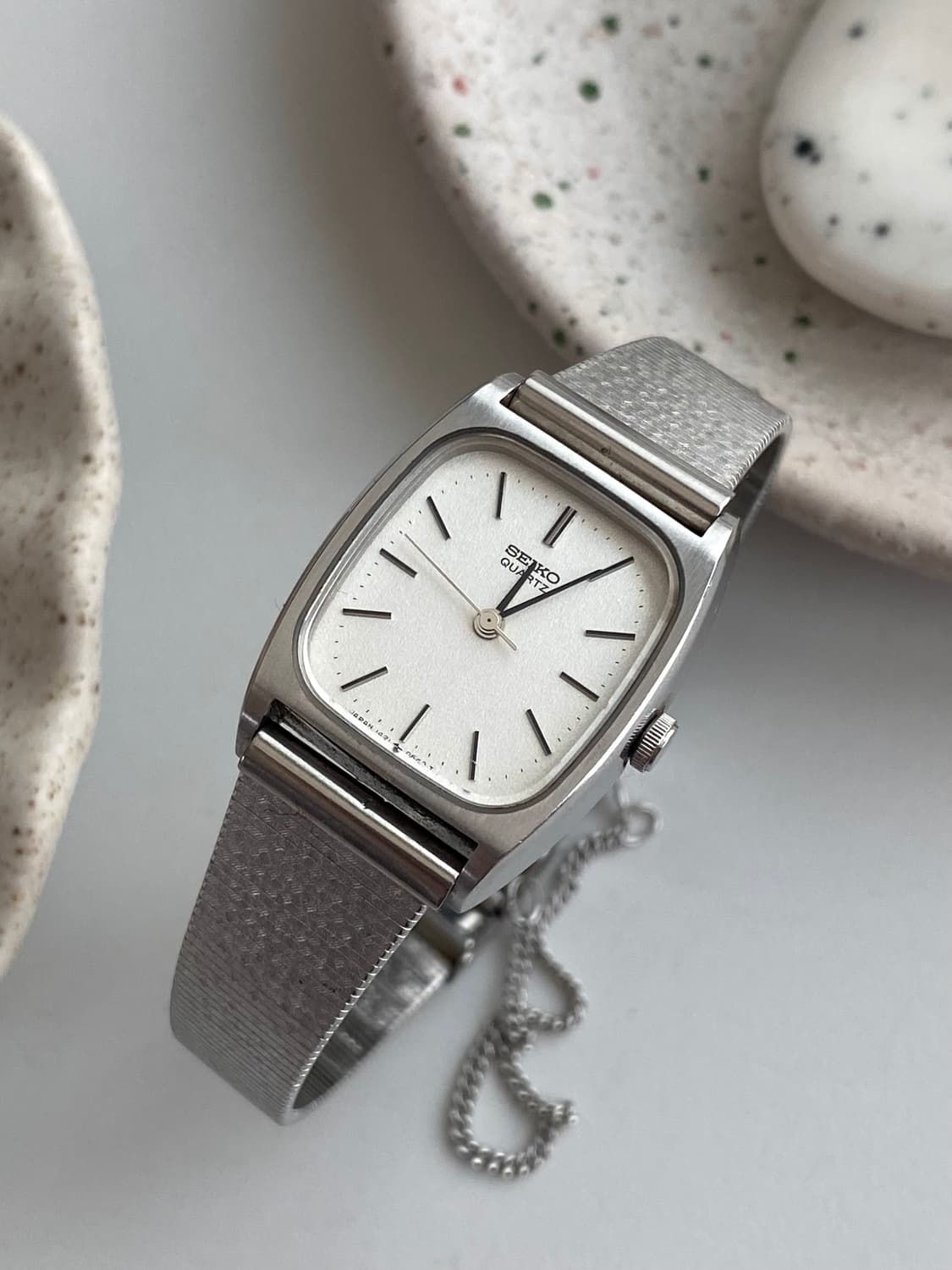 Seiko 세이코 스노우 스퀘어 실버 쿼츠 상품이미지1
