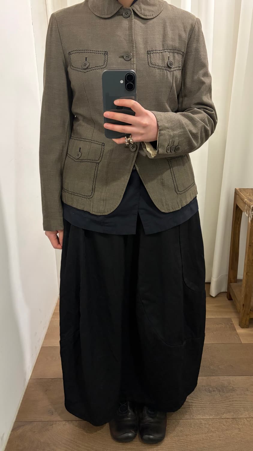 Pocket Stitch Round collar Jacket 상품이미지10