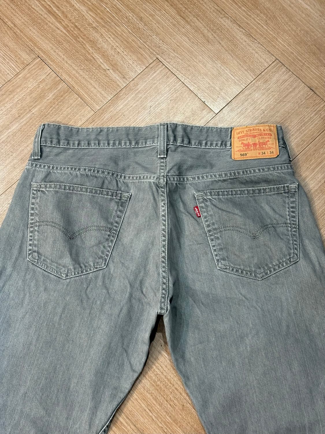 [34] 리바이스 569 그레이 와이드진 배기핏 상품이미지2