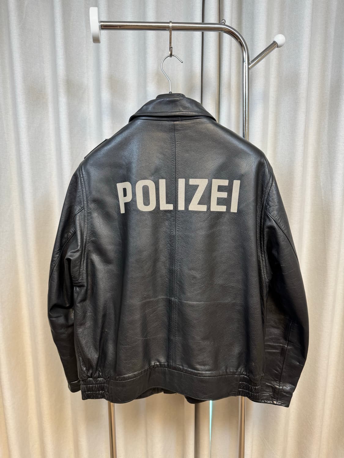 오리지널 독일 polizei 가죽자켓 110 상품이미지1