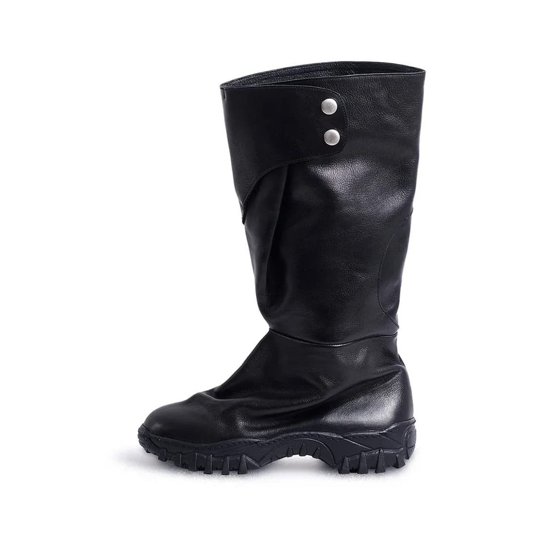 네거티브쓰리 폴디드 2 롱 부츠 블랙 상품이미지1