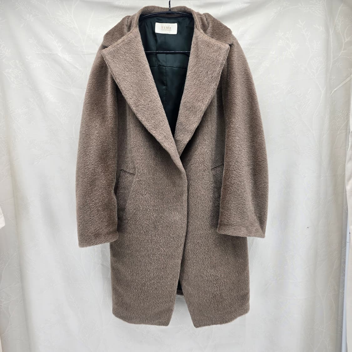 TIME 타임 baby llama 브라운 루즈핏 코트 상품이미지1