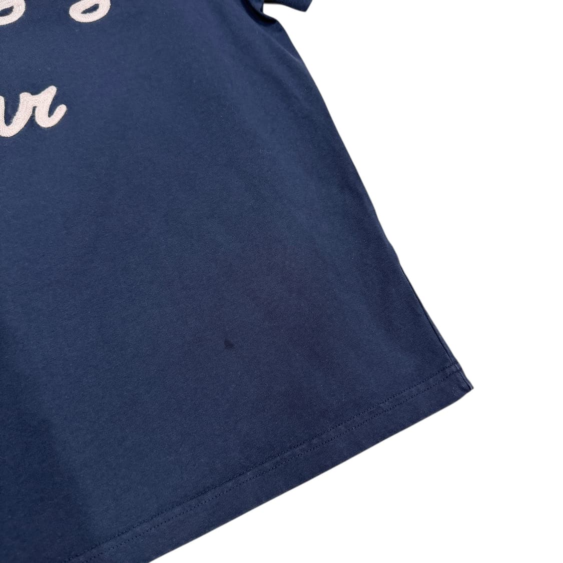 세터 여성 자수 보야지 반팔 네이비 핑크 M 상품이미지6