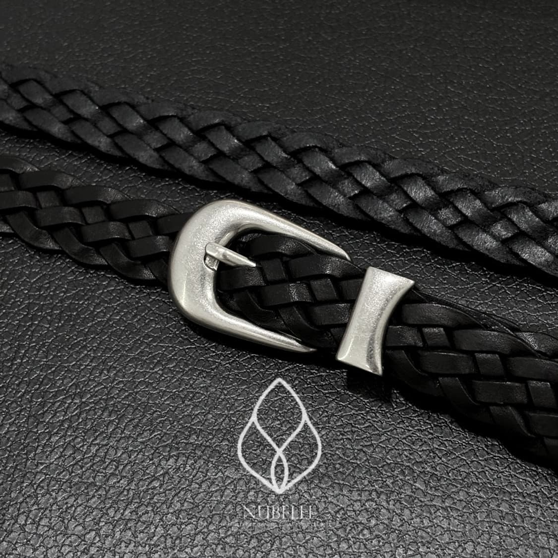 🌗 Mesh western belt / 이태리 메쉬 소가죽 웨스턴 벨트 상품이미지3