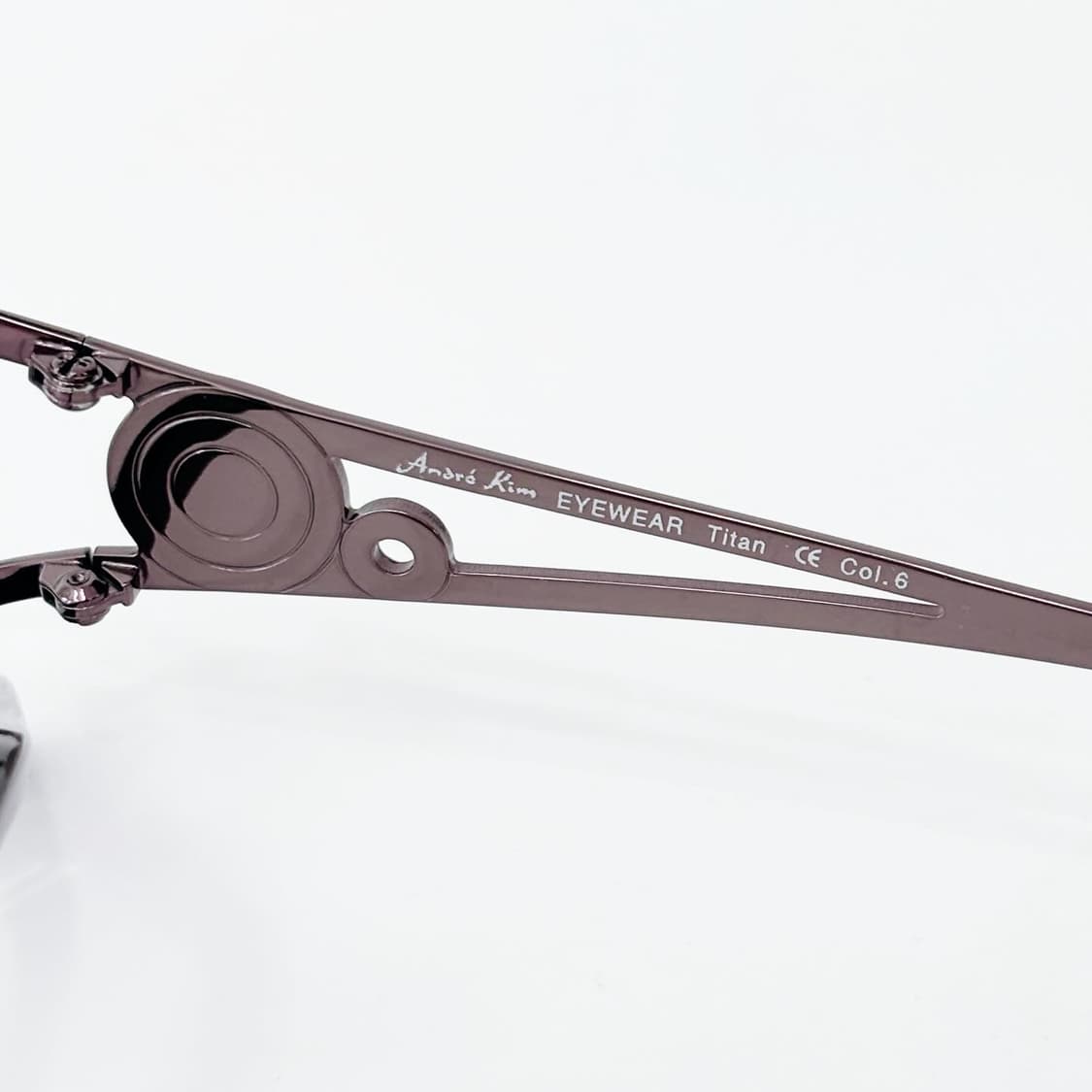 Andre Kim 앙드레김 로고 메탈 데드스탁 빈티지안경 상품이미지5