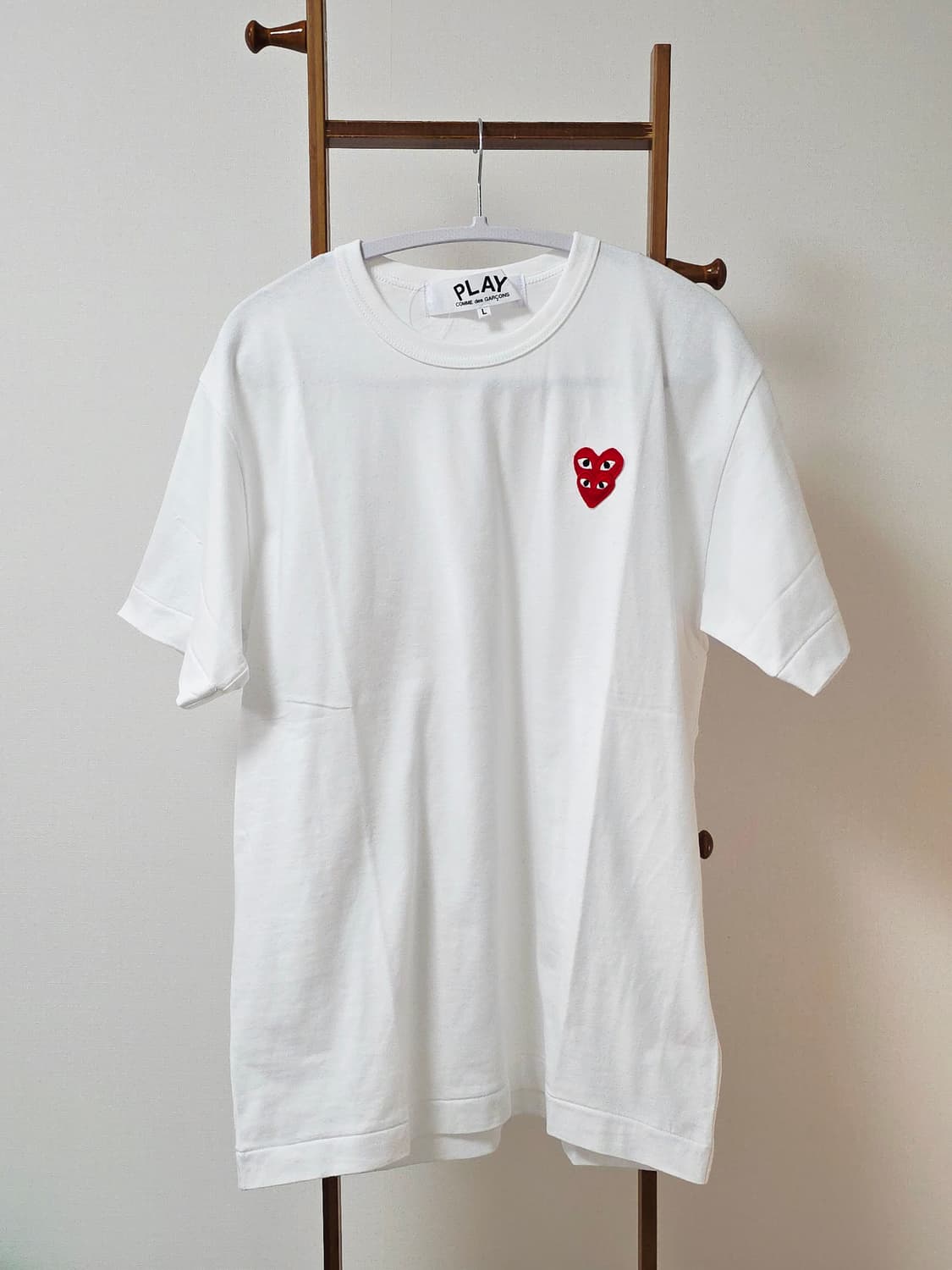 [새상품]꼼데가르송 더블하트 티셔츠 L 상품이미지1