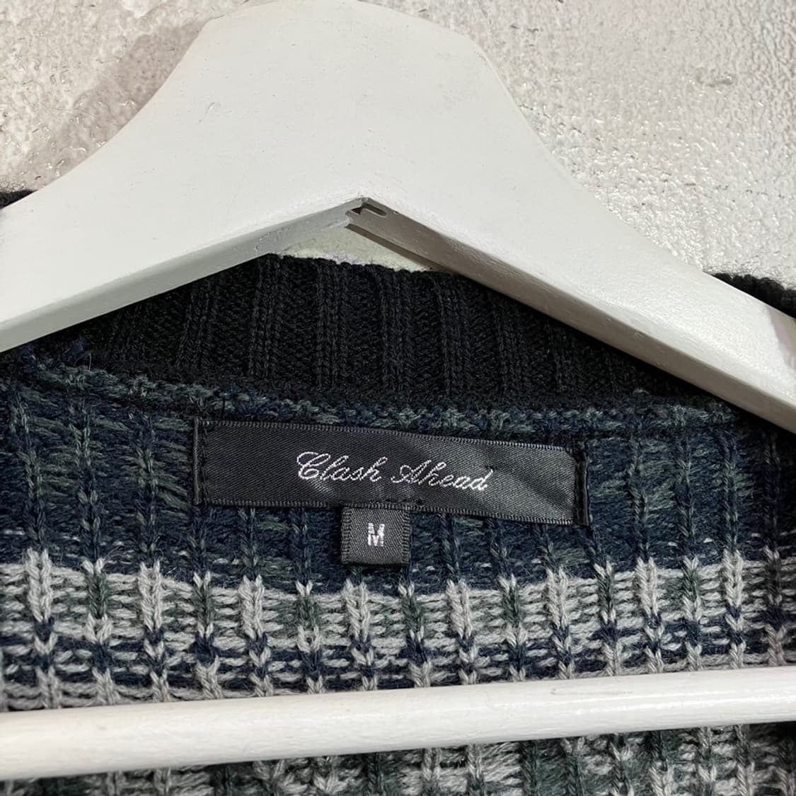 펑크 스컬 니트 가디건 상품이미지8