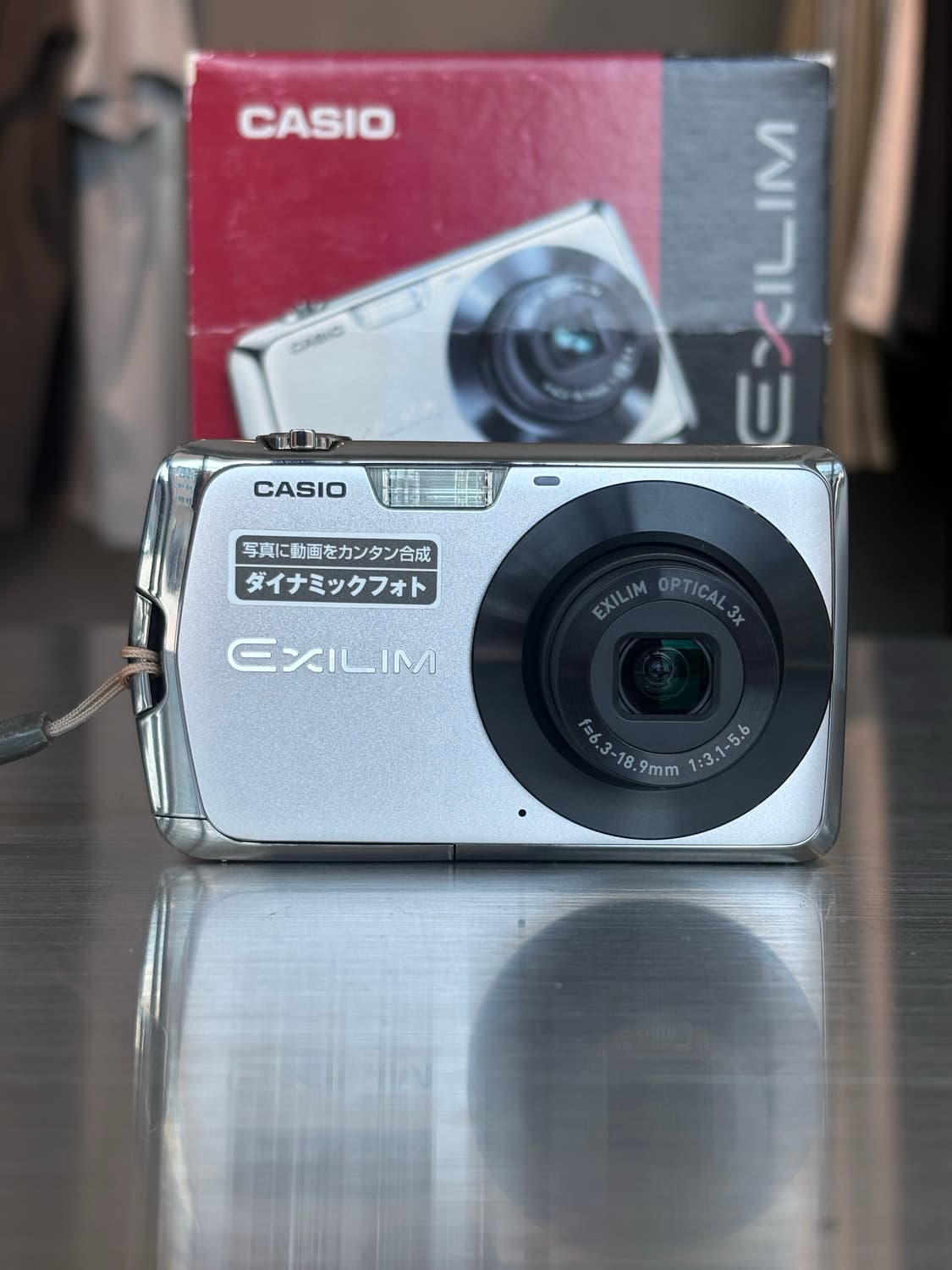 박스O/날짜표시)카시오 ex-z330 실버 빈티지디카 상품이미지1