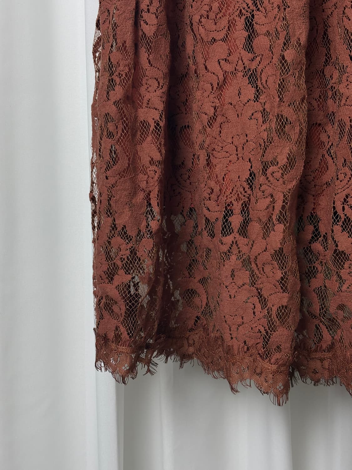 브릭 로즈 레이스 플레어 스커트 상품이미지4