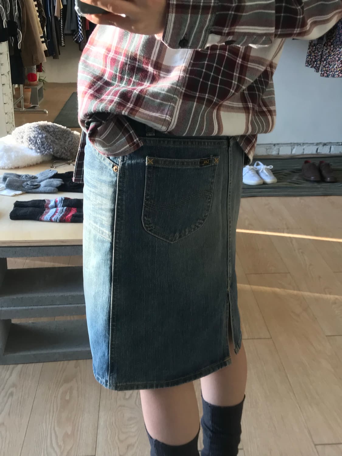 Lee denim skirt 상품이미지2