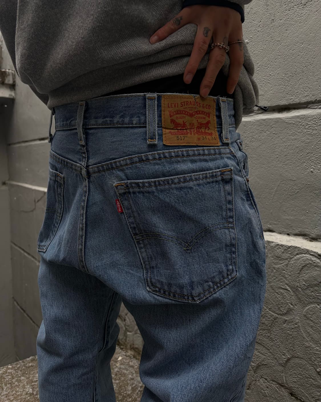 00s LEVIS 517 denim boots cut pants 상품이미지2