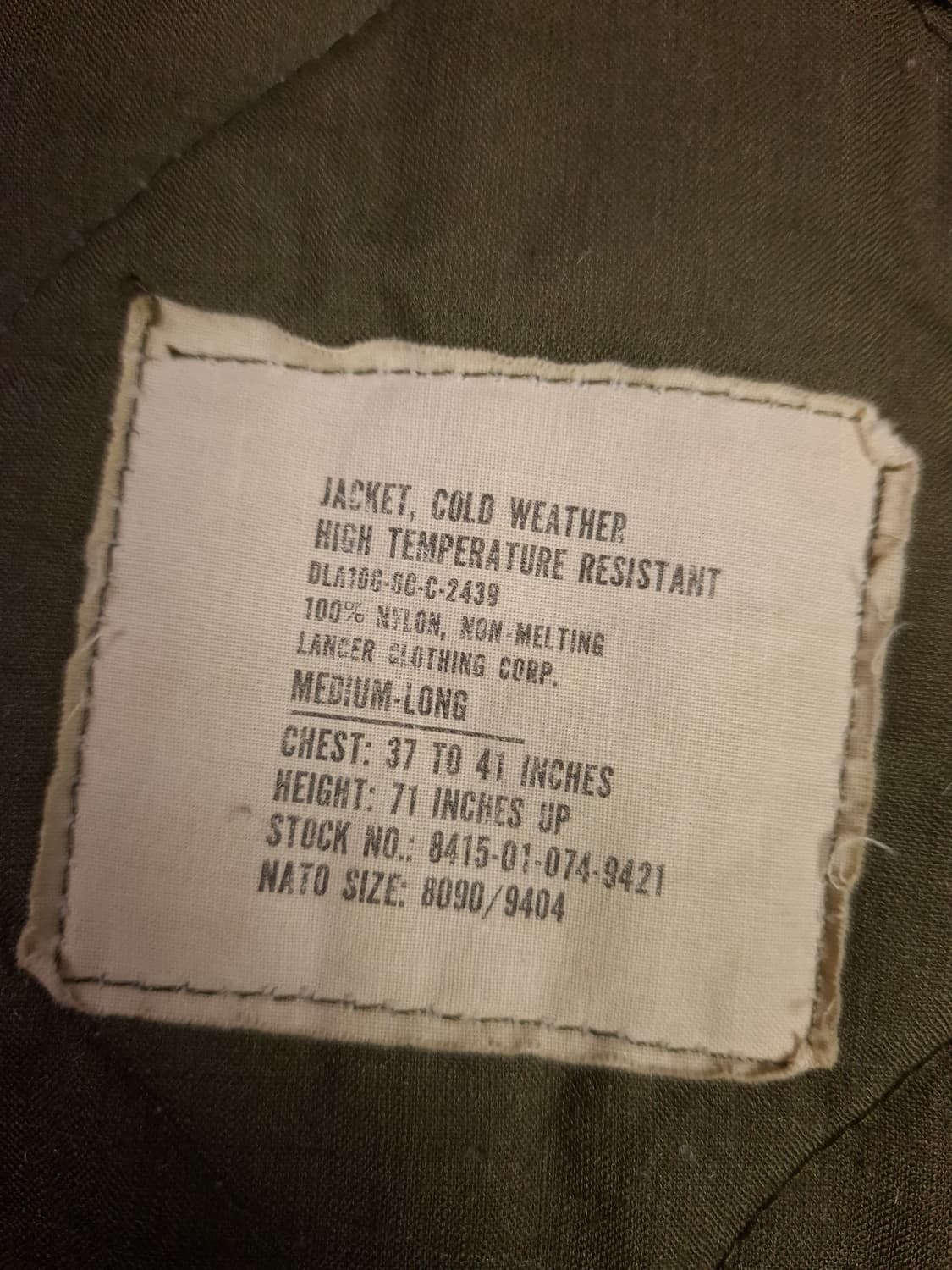 오리지날 80's 미군 전차병,아팟치  CVC 노맥스 탱커자켓 상품이미지7