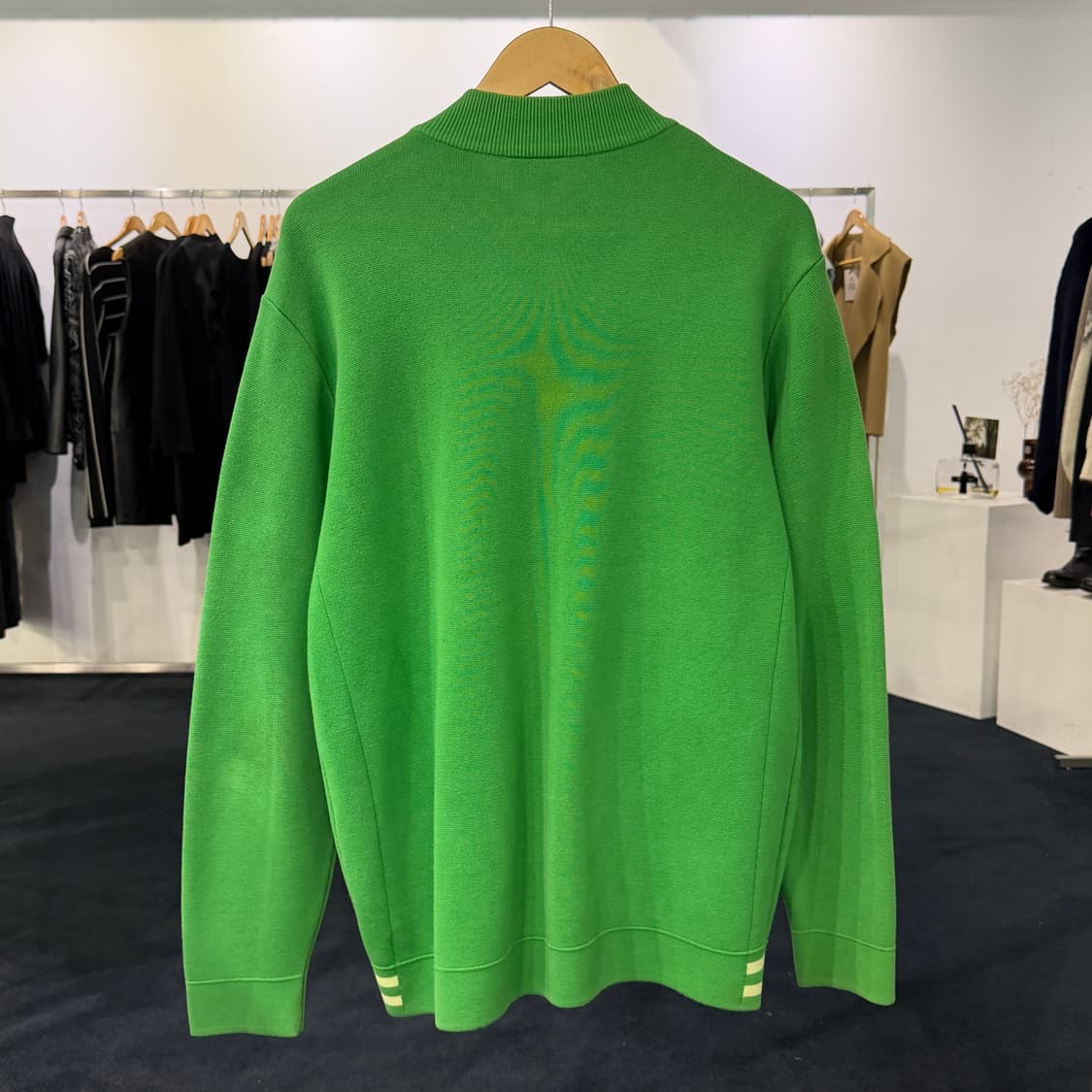 [100] 라코스테 니트 집업 그린 상품이미지2