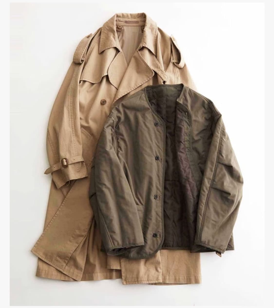 ADAM ET ROPE - DETACHABLE TRENCH COAT 상품이미지1