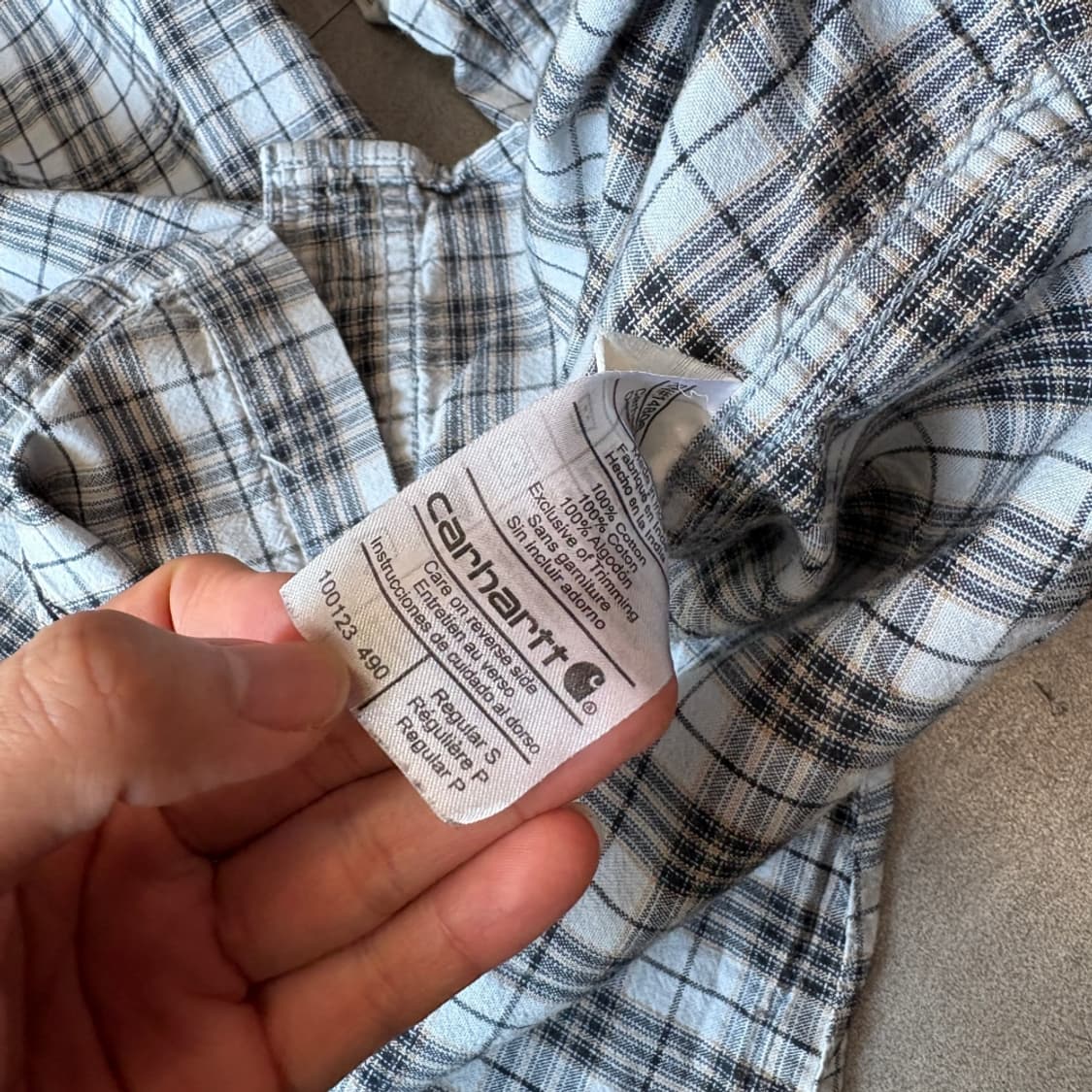 칼하트 오리지널 체크 긴팔 셔츠 상품이미지7