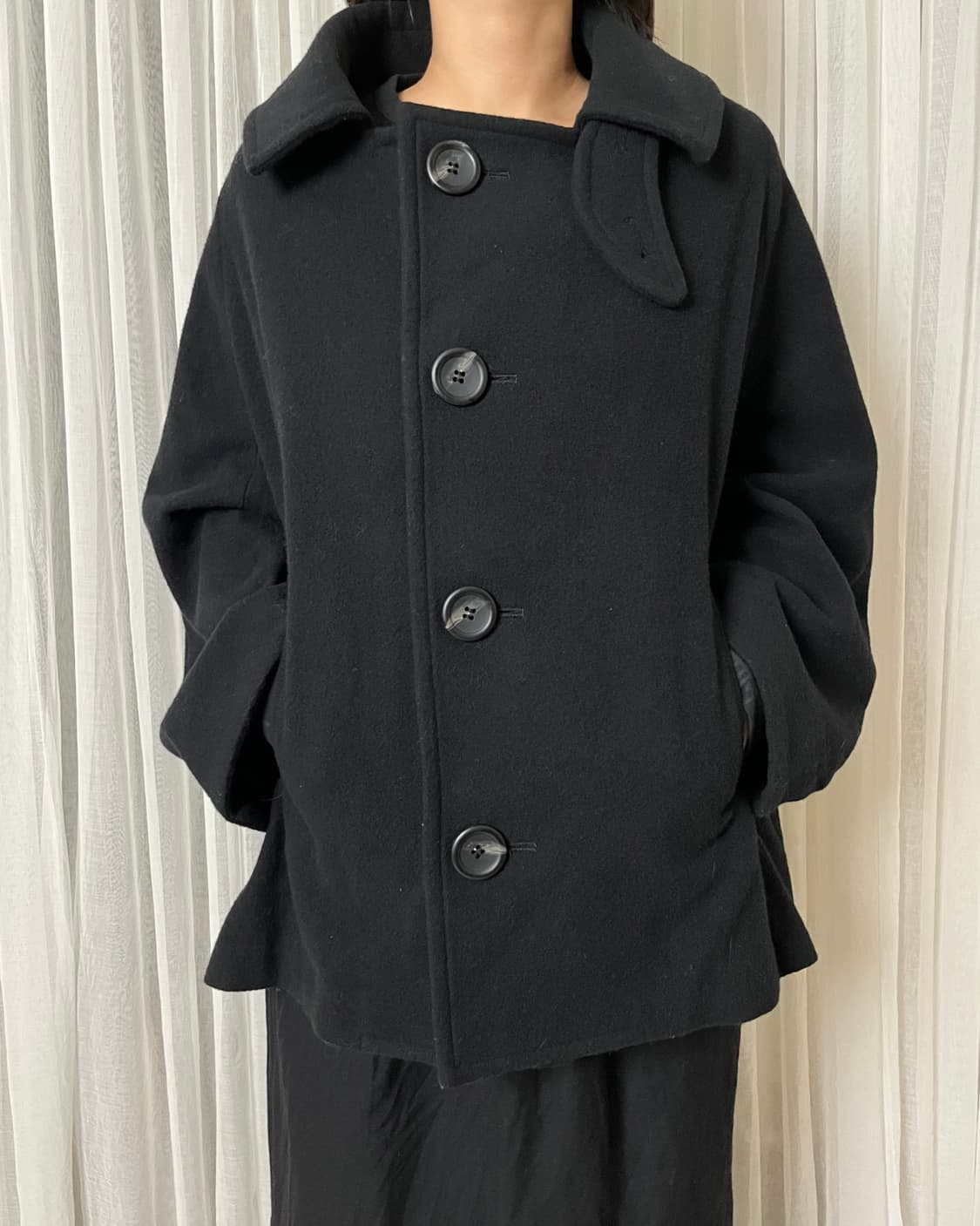 요지야마모토 돌먼슬리브 숏코트 yohji yamamoto Y’s 상품이미지7
