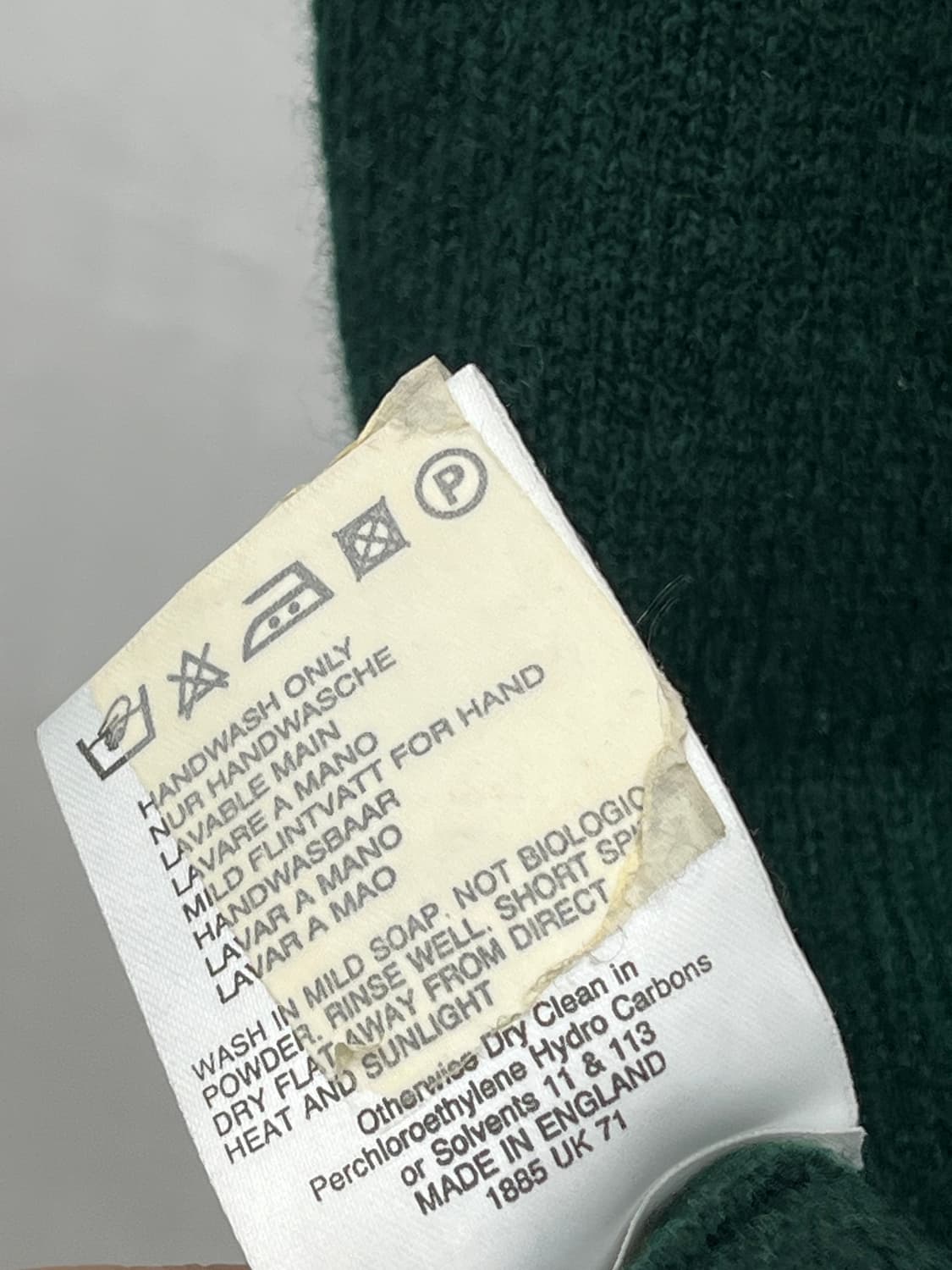 M) 90s BURBERRYS  LAMS WOOL KNIT VEST 상품이미지5