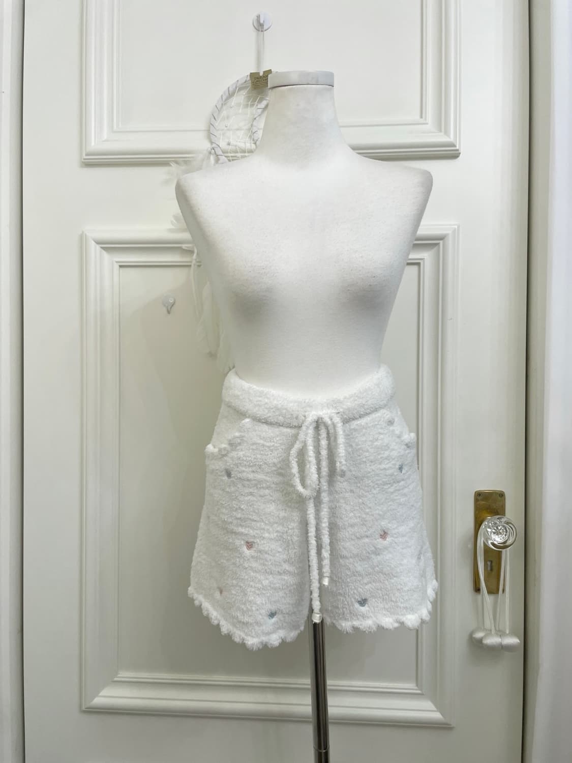 GELATO PIQUE ivory heart embroidery shor 상품이미지1