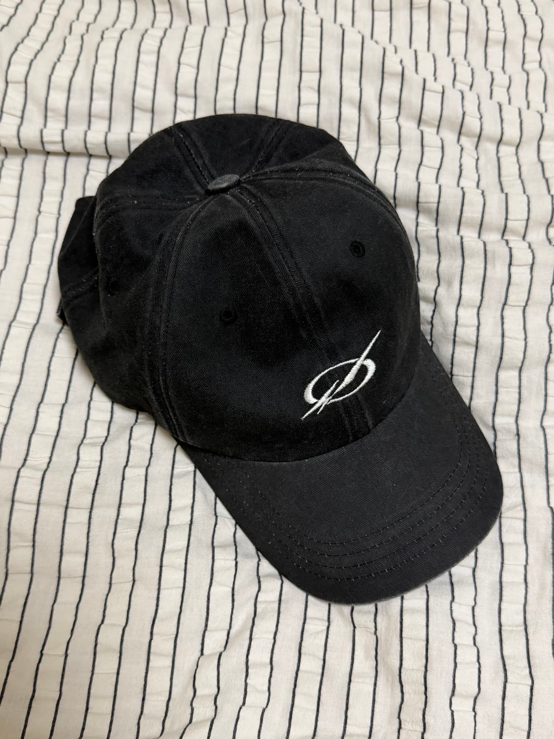 51퍼센트 워싱 볼캡 모자 블랙 판매 상품이미지1