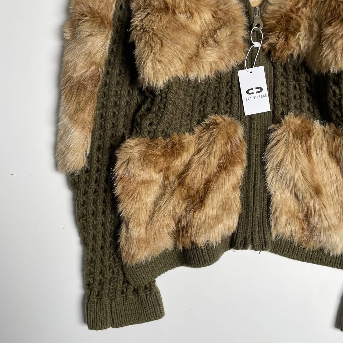 No.l.ita 해바라기 자수 울 블렌드 퍼 자켓 (italy)  상품이미지5