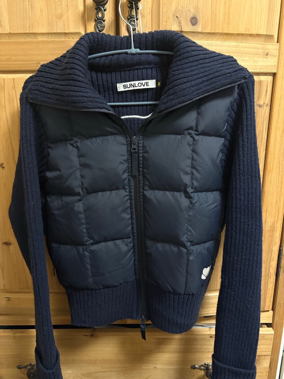 썬러브 패딩니트가디건 상품이미지3