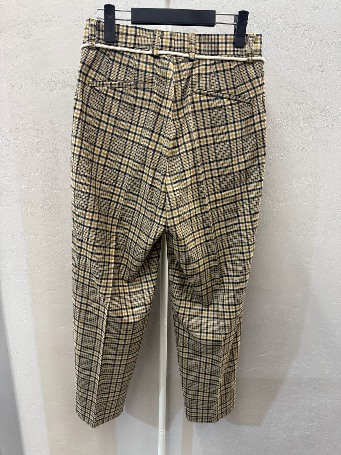 이얼즈 어고  드로스트링 체크 팬츠 S 상품이미지3