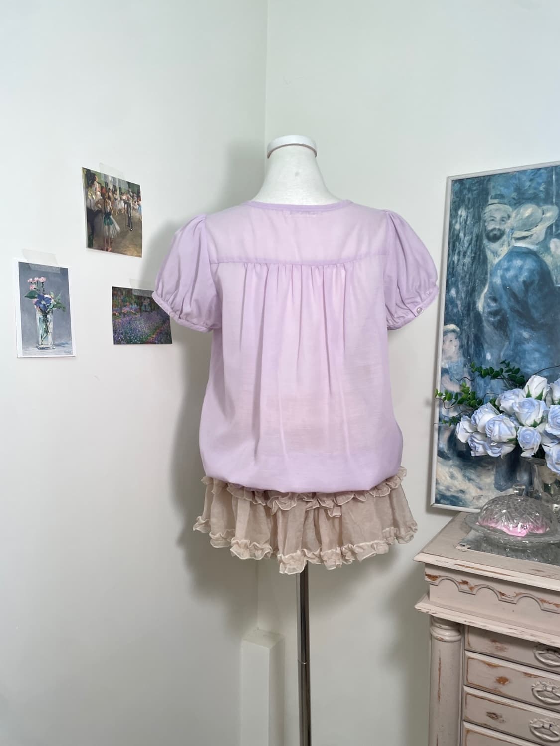 LOWRYS FARM lavender lace trime puff mor 상품이미지3