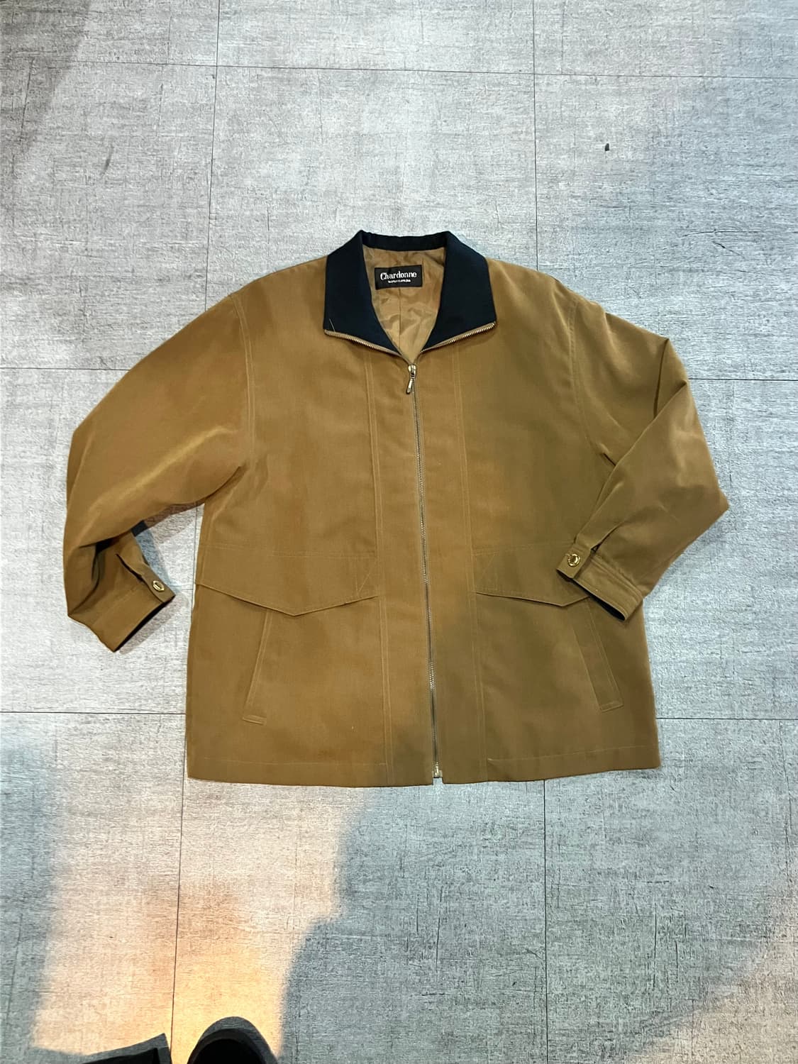 일본빈티지 Chardonne 올드스쿨아메카지스트릿 혁오풍 배색자켓 상품이미지1