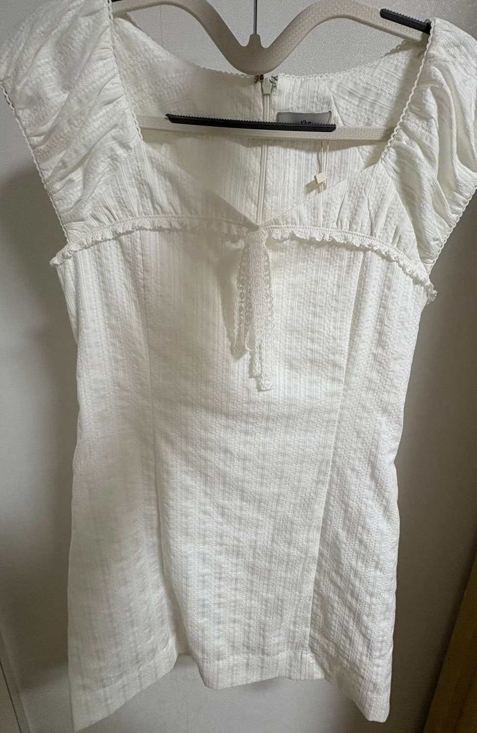 Kijun Pure Lace Mini Dress Off-White 상품이미지2