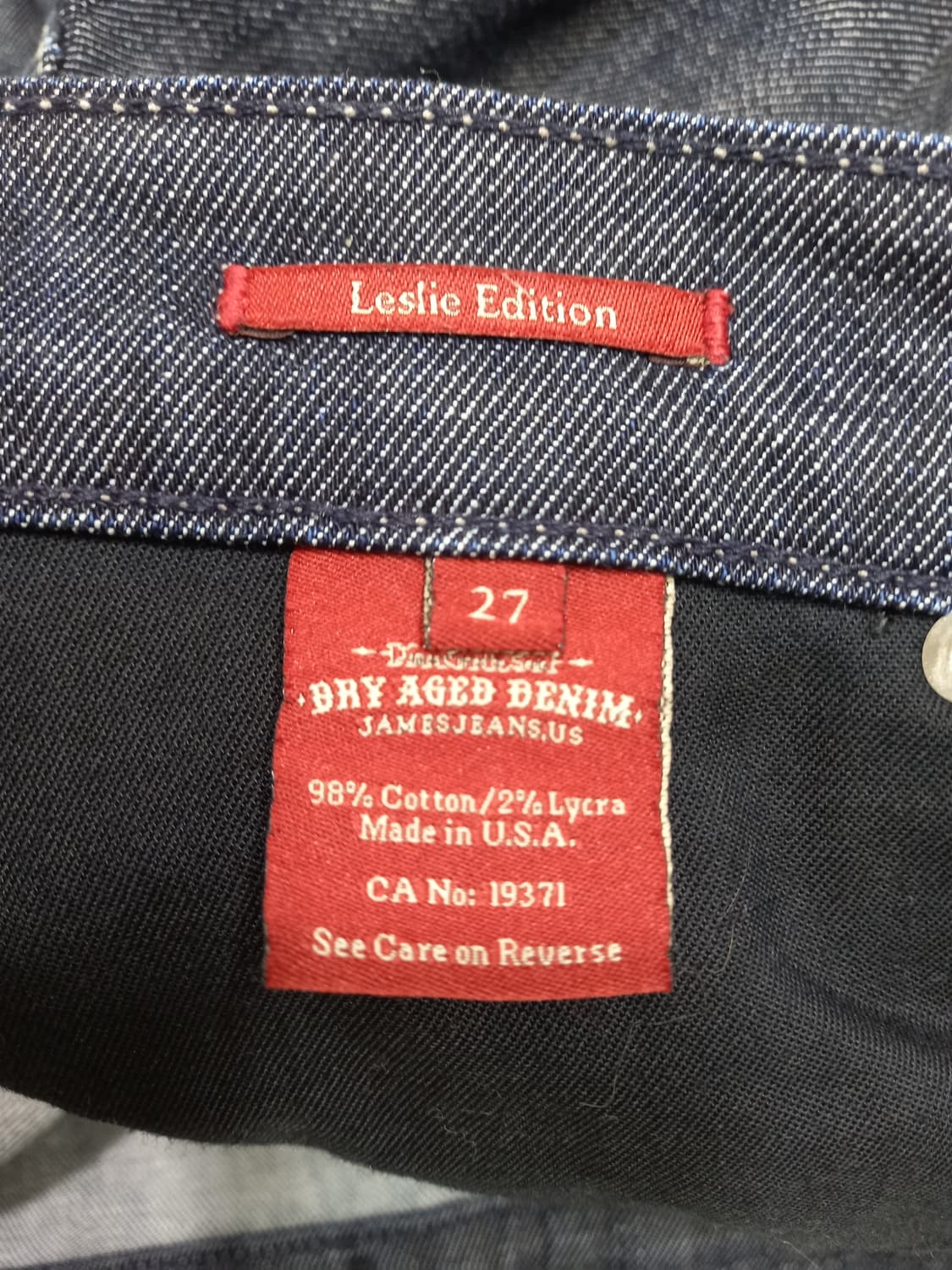 27 JAMES USA 골반 스판 약부츠컷 진청 27-585 상품이미지8