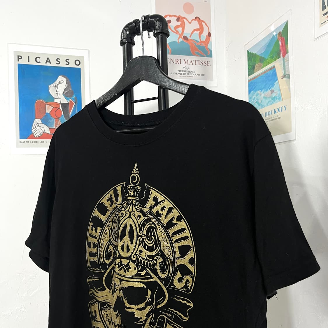 스컬 프린팅 락 반팔티셔츠 상품이미지3