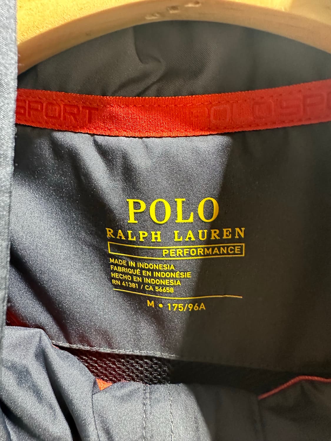 M 폴로랄프로렌 자수로고 나일론 딥그레이 바람막이 상품이미지4