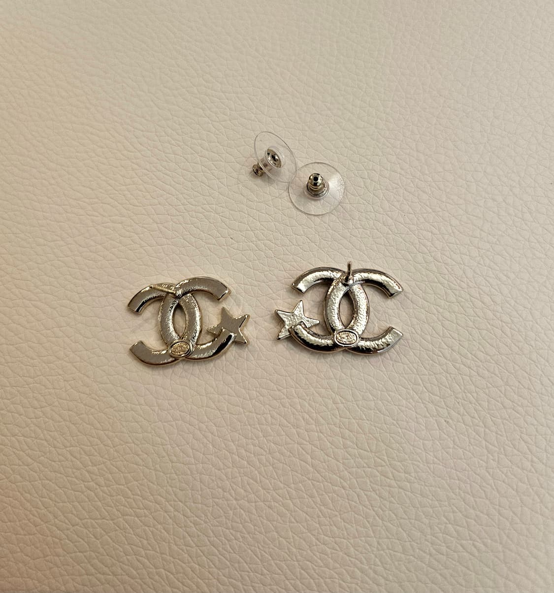 샤넬 체인CC 별장식 샴페인골드 귀걸이  업사이클링 상품이미지6