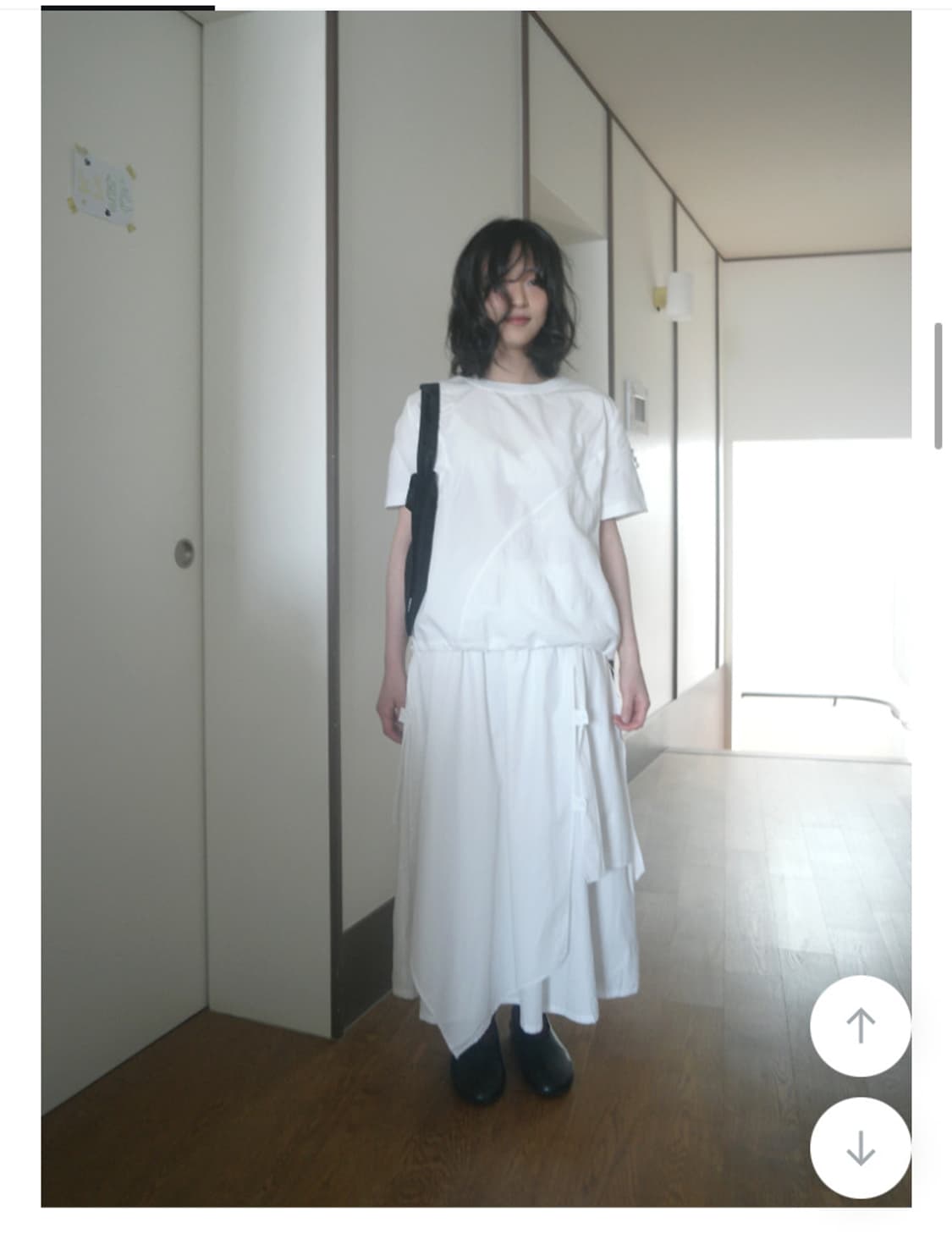 에프터먼데이 언발란스 더블 레이어드 스커트 새상품 상품이미지1