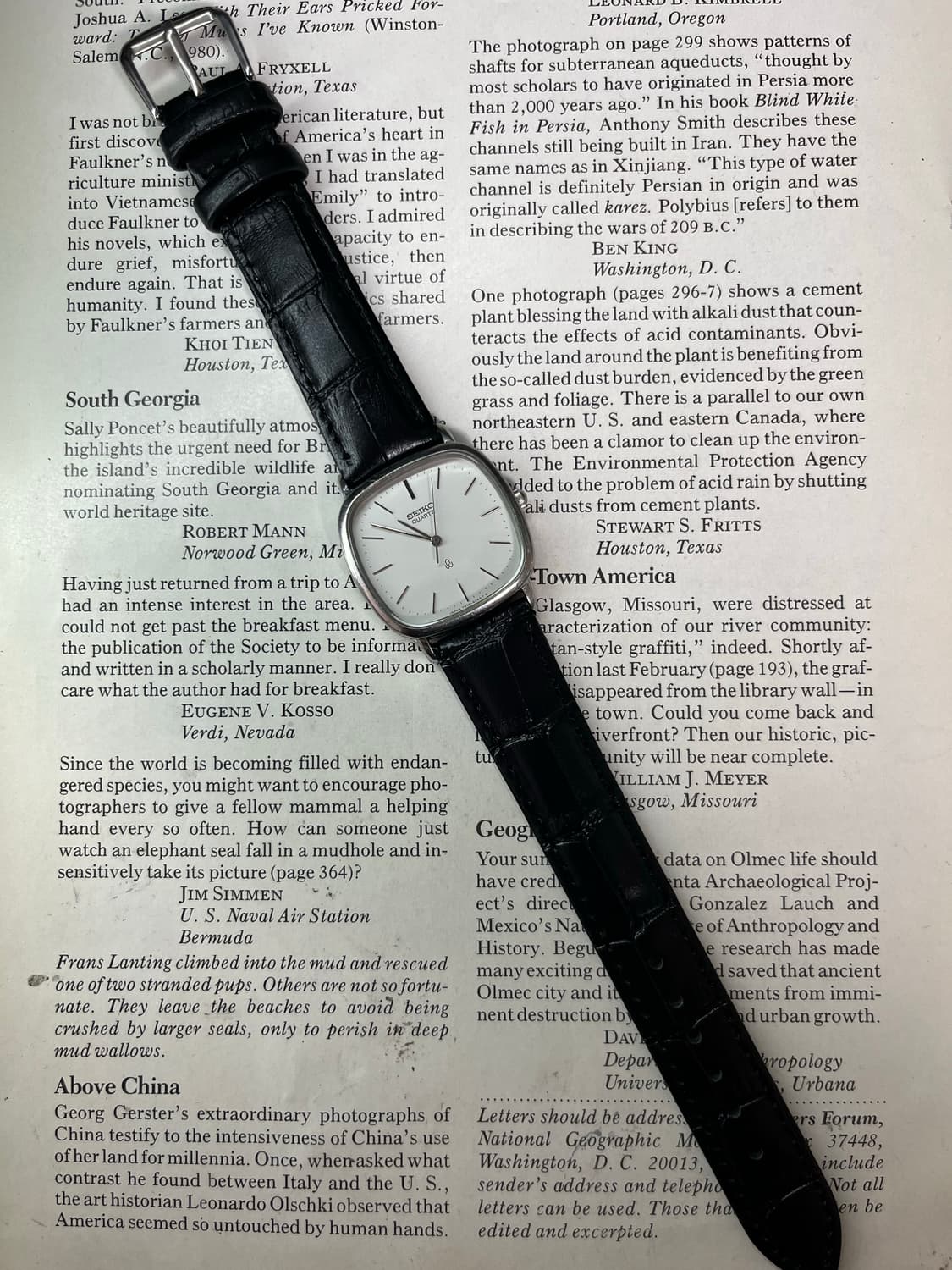 SEIKO 3핸즈 스퀘어 쿼츠 상품이미지3