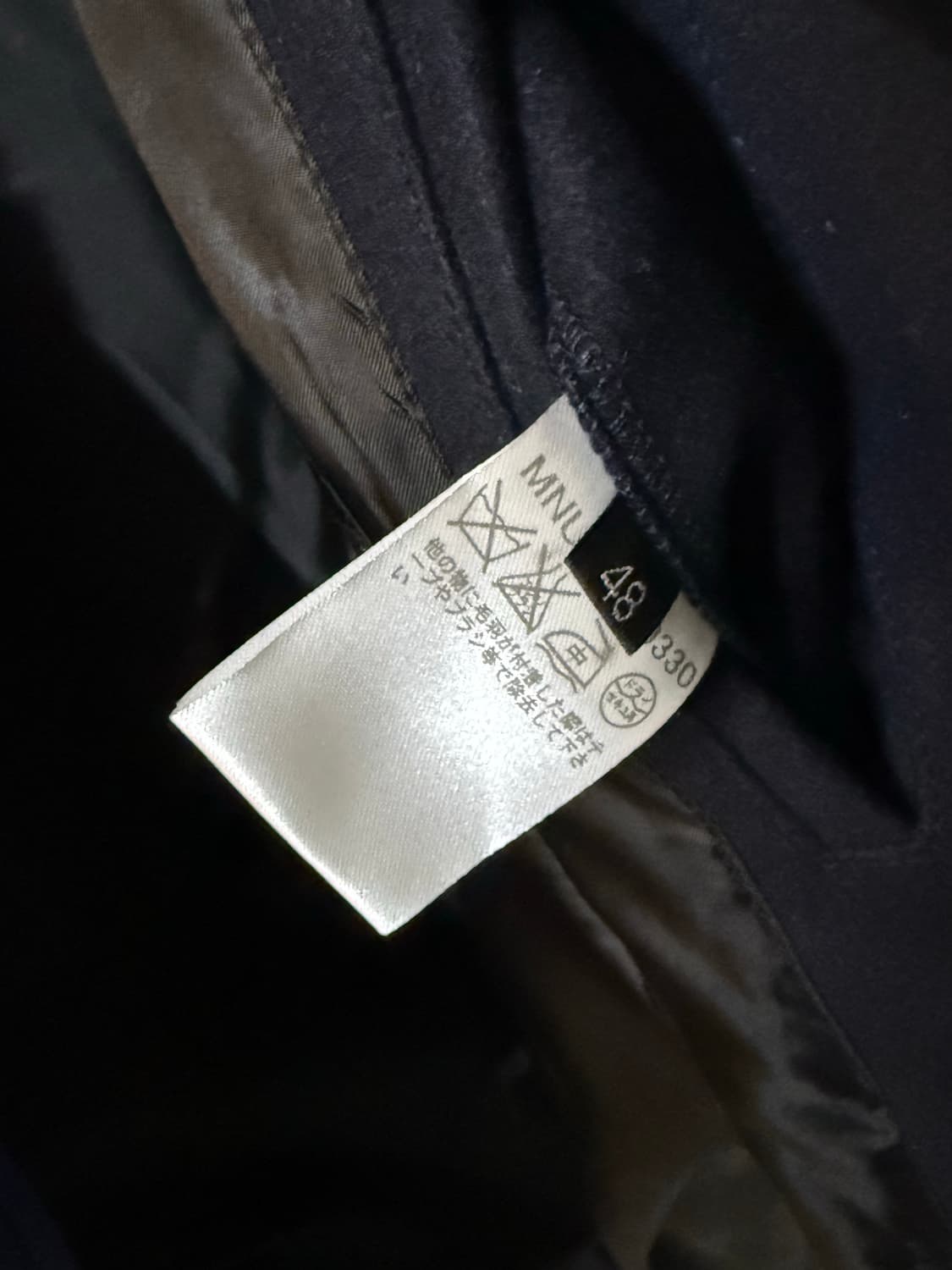 Semi highneck half coat(dark navy) 상품이미지3